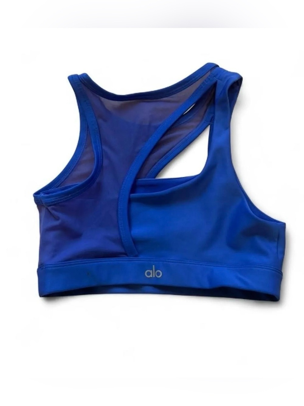 FINAL SALE Alo Yoga Airlift Crescent Sports Bra Royal Blue - Picture 4 of 7